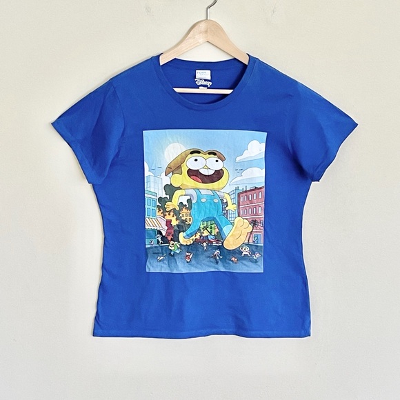NEW Disney Channel Big City Greens Cricket Graphic Blue T Shirt Women’s Large - Picture 3 of 11